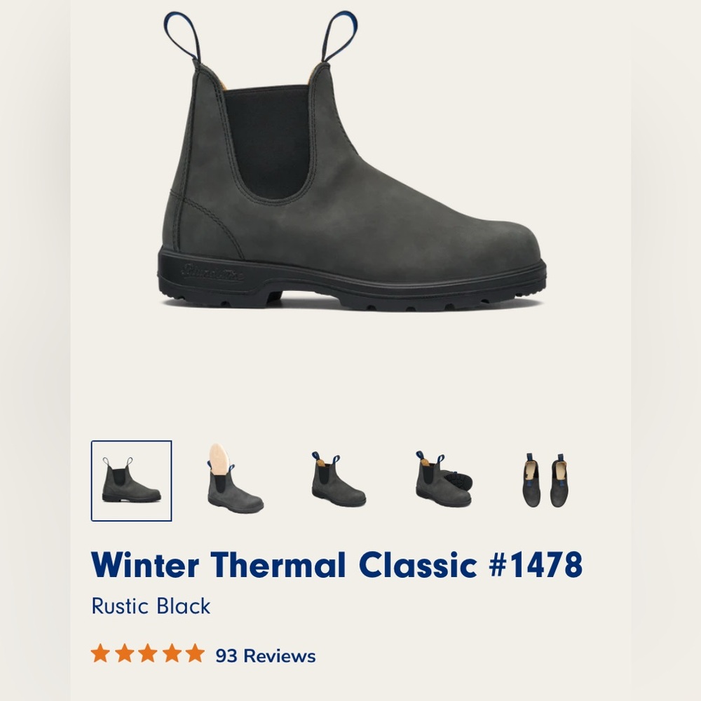 Blundstone almost new Classics in Rustic Black Size 3.5